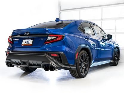 AWE Tuning 22-25 Subaru VB WRX Track Edition Axleback Exhaust - Diamond Black Tips