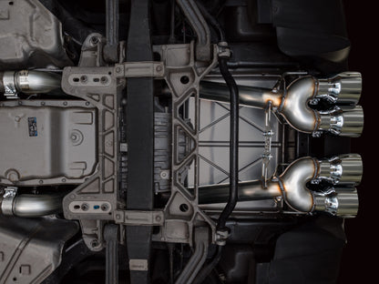 AWE Tuning 05-07 C6 Chevrolet Corvette 6.0L Track Edition Axleback Exhaust w/ Chrome Silver Tips