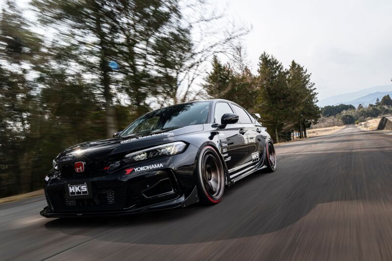 HKS 53004-AH001 Aero Body Kit Front Spoiler Honda Civic Type R FL5 CFRP