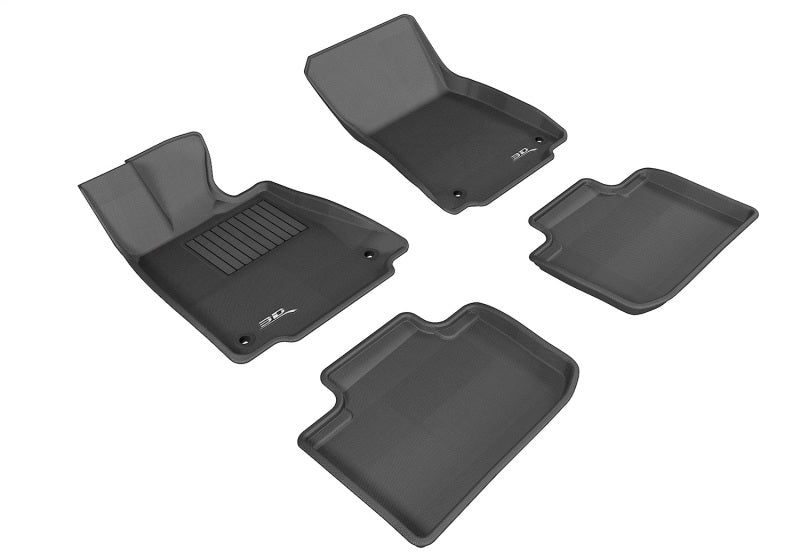 3D MAXpider 2014-2020 Lexus IS Kagu 1st &amp; 2nd Row Floormats - Black