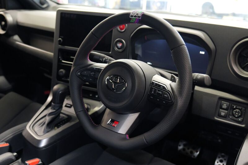 HKS 51999-AT005 D-Shape Replacement Steering Wheel Toyota GR Corolla GR Yaris
