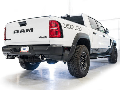 AWE Tuning 2025+ RAM 1500 RHO 3.0 I6 TT 0FG Dual Rear Exit Catback Exhaust - Chrome Silver Tips
