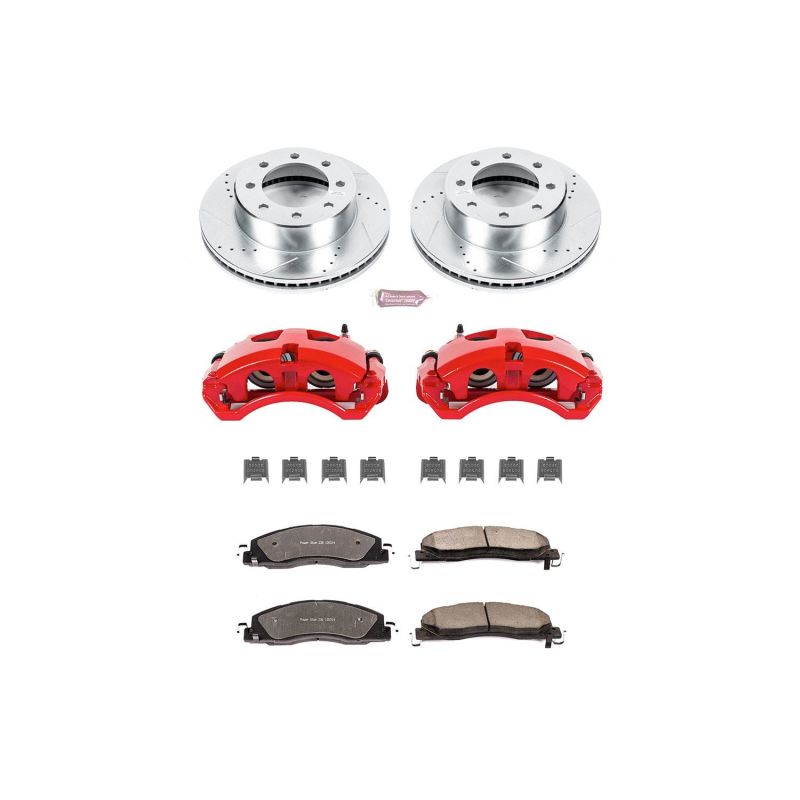 Power Stop 09-10 Dodge Ram 2500 Front Z36 Truck &amp; Tow Kit w/Cals