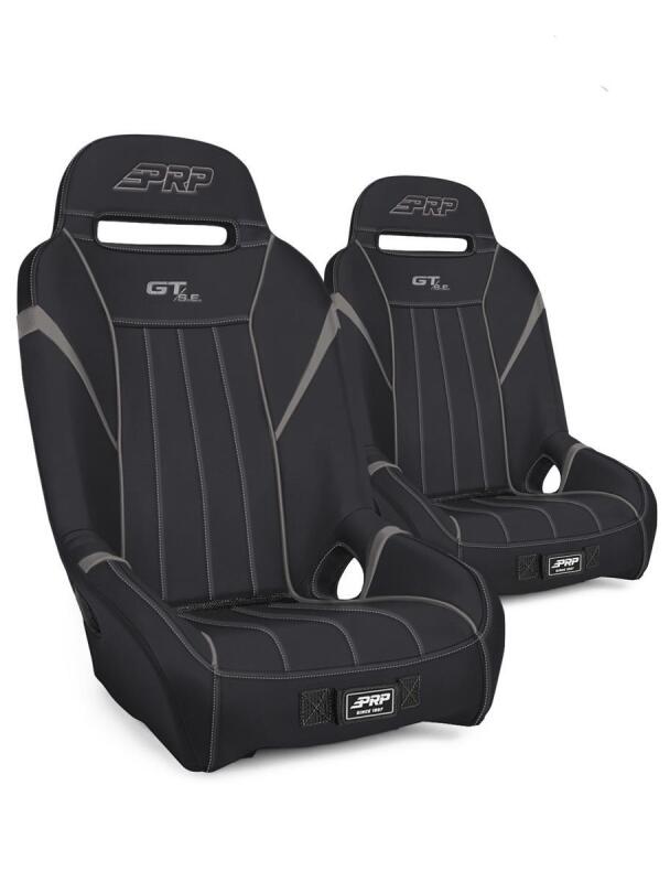 PRP GT/S.E. Suspension Seats Kit for Can-Am Maverick X3 (Pair) - Black &amp; Gray