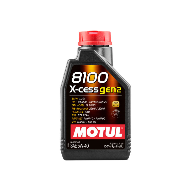 Motul 8100 X-CESS Gen2 5W-40 110904 Full Synthetic Engine Oil 1L