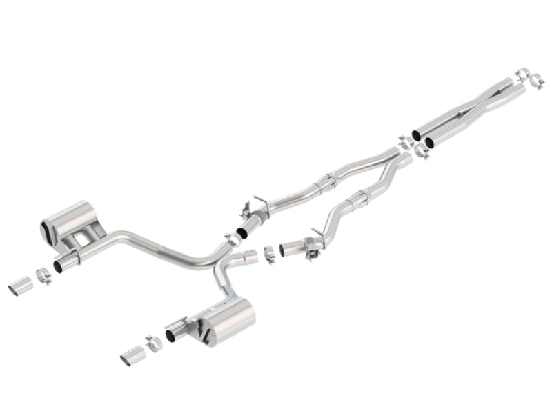 Borla 140723 ATAK Catback Stainless Exhaust for 17-23 Dodge Charger R/T V8 w/MDS