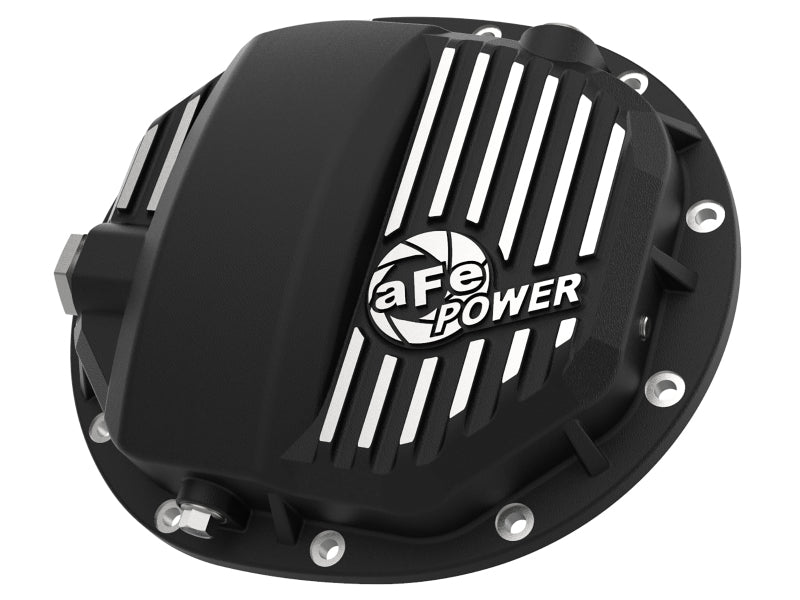 aFe Power 46-71120B for Pro Series AAM 9.5/9.76 Rear Diff Cover Black w/Mach Fins 14-19