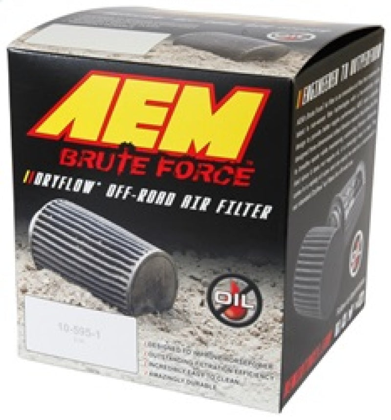 AEM 21-2110BF for Dryflow 3.25in. X 5in. Round Tapered Air Filter