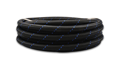 Vibrant -10 11960B for AN Two-Tone Black/Blue Nylon Braided Flex Hose (2 foot roll)