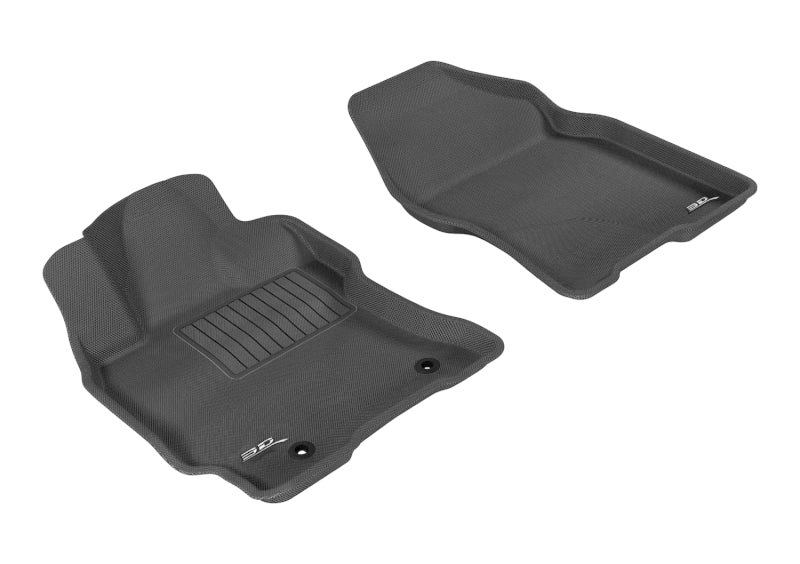 3D MAXpider L1TY14511509 for 2004-09 Toyota Prius Kagu Front Row Floormat-Black