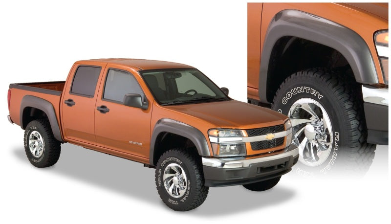 Bushwacker 04-12 41029-02 for GMC Canyon Extend-A-Fender Style Flares 2pc Black