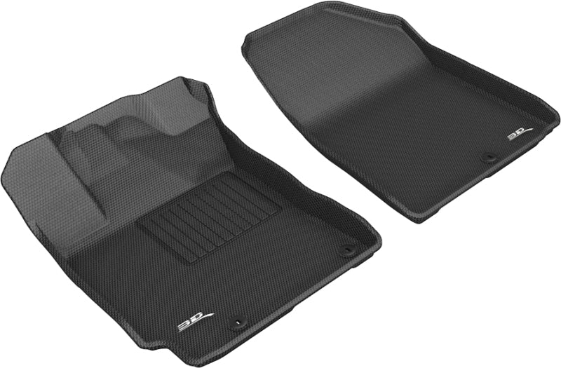 3D MAXpider L1KA04711509 for 2019-2020 Kia Forte Kagu Front Row Floormat - Black