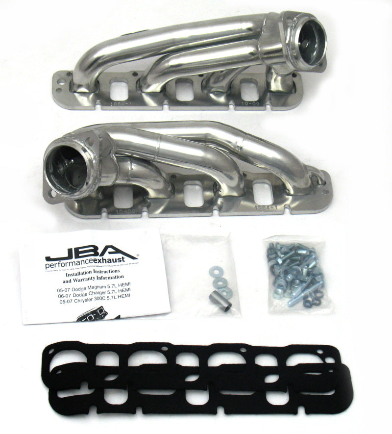 JBA 09-20 1964S-1JS for Chrysler 5.7L HEMI 1-3/4in Primary Silver Ctd Cat4Ward Header