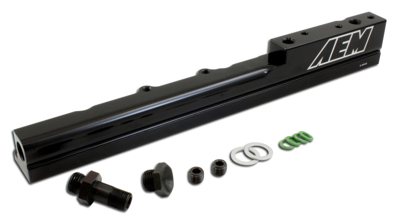 AEM 25-103BK for 99-00 Honda Civic Si Black Fuel Rail