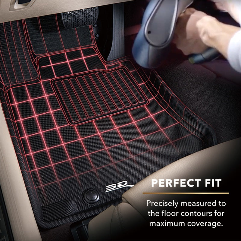 3D MAXpider L1TL01311509 for 15-20 Tesla Model S Kagu Front Row Floormat-Black