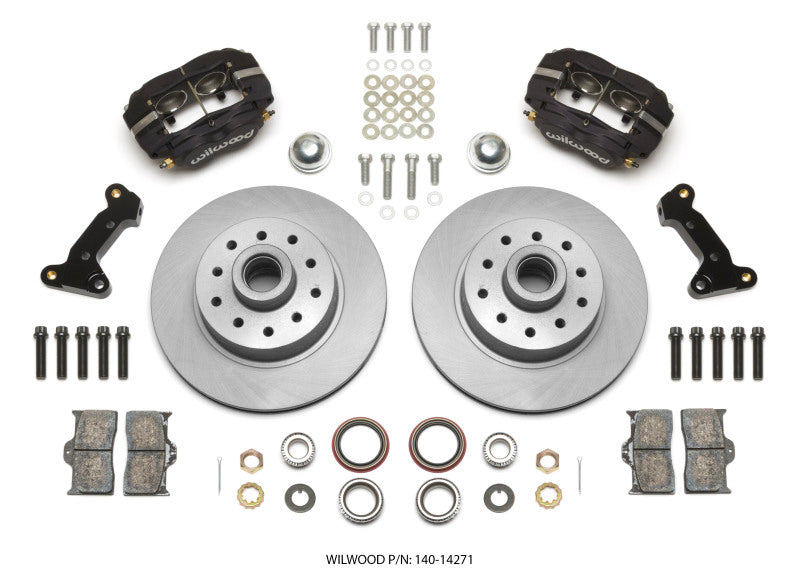 Wilwood Forged 140-14271 for Dynalite Front Kit 11.03in 1 PC Rotor&amp;Hub 74-80 Pinto/Mustang II Disc