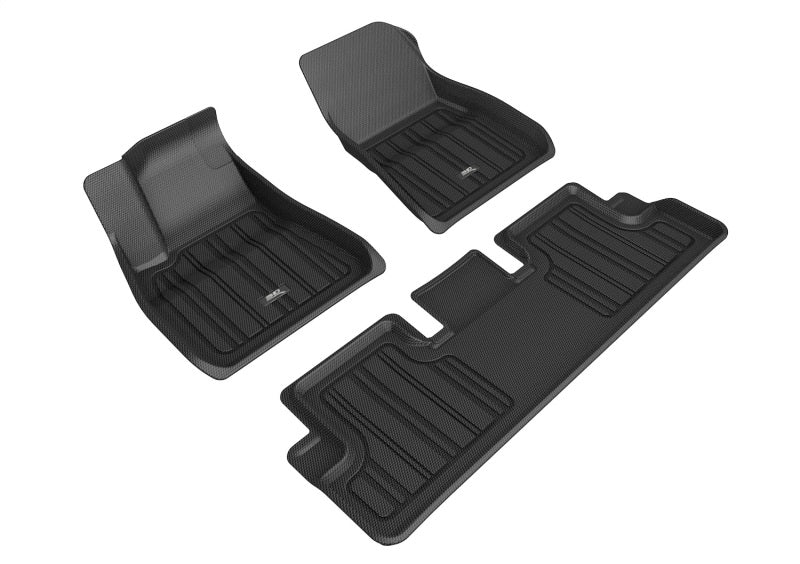 3D MAXpider E1TL02601809 for 20-22 Tesla Model 3 Elitect 1st &amp; 2nd Row Floormats