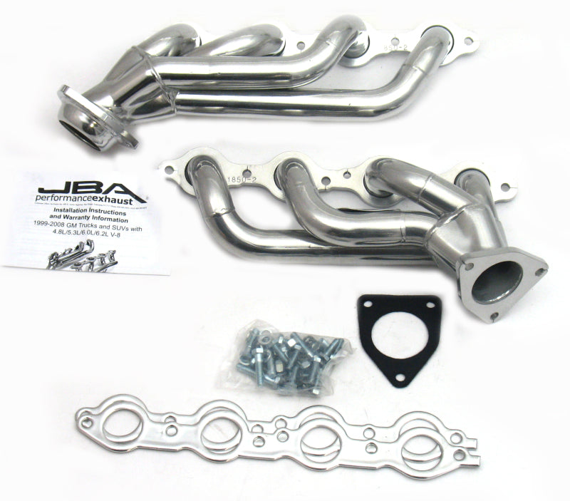 JBA 1850S-2JS for 02-13 GM Truck 4.8L/5.3L LS Silver Ctd Cat4Ward Header