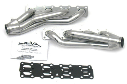 JBA 1400SJS for 04-15 Nissan 5.6L VK56DE Oval Port 1-5/8&quot; Primary Ctd Cat4Ward