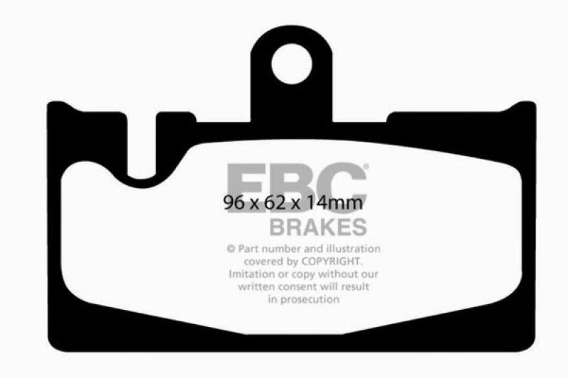 EBC 01-06 DP41397R for Lexus LS430 4.3 Yellowstuff Rear Brake Pads