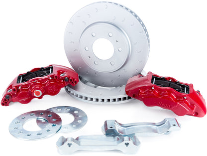 Alcon BKF1559BE11 for 2010+ Ford F-150 347x36mm Rotors 6-Piston Red Front Brake