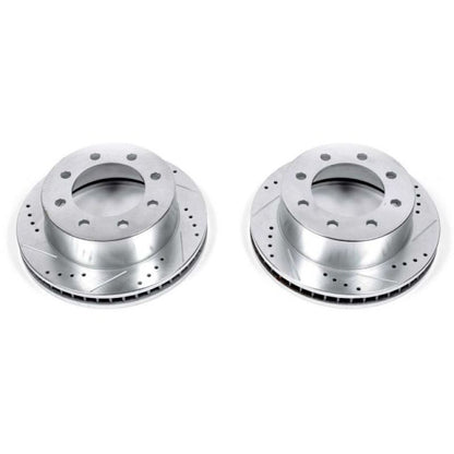 Power Stop 00-02 Dodge Ram 2500 Front Evolution Drilled &amp; Slotted Rotors - Pair