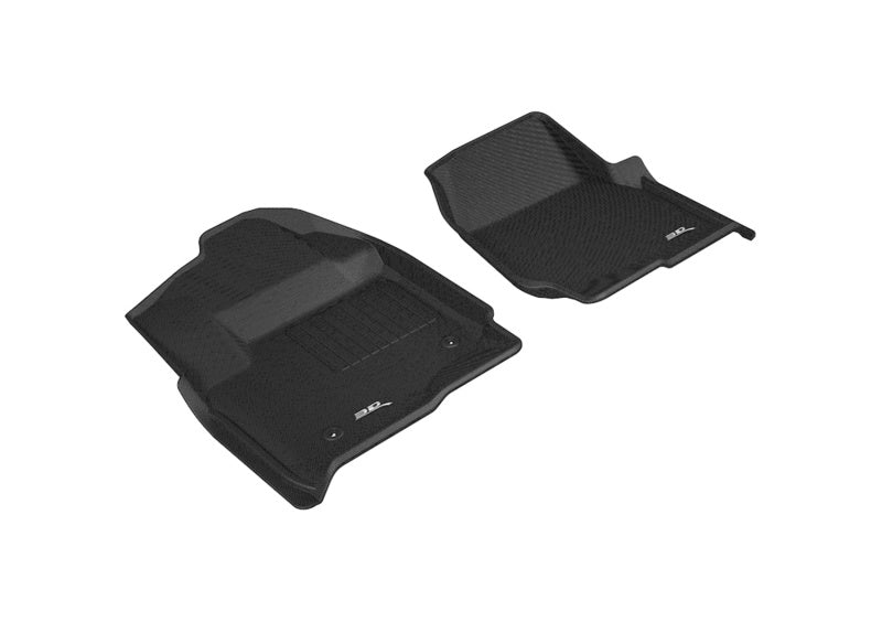 3D MAXpider L1FR10711509 for 17-19 Ford F-250/350/450 Front Row Floormat-Black