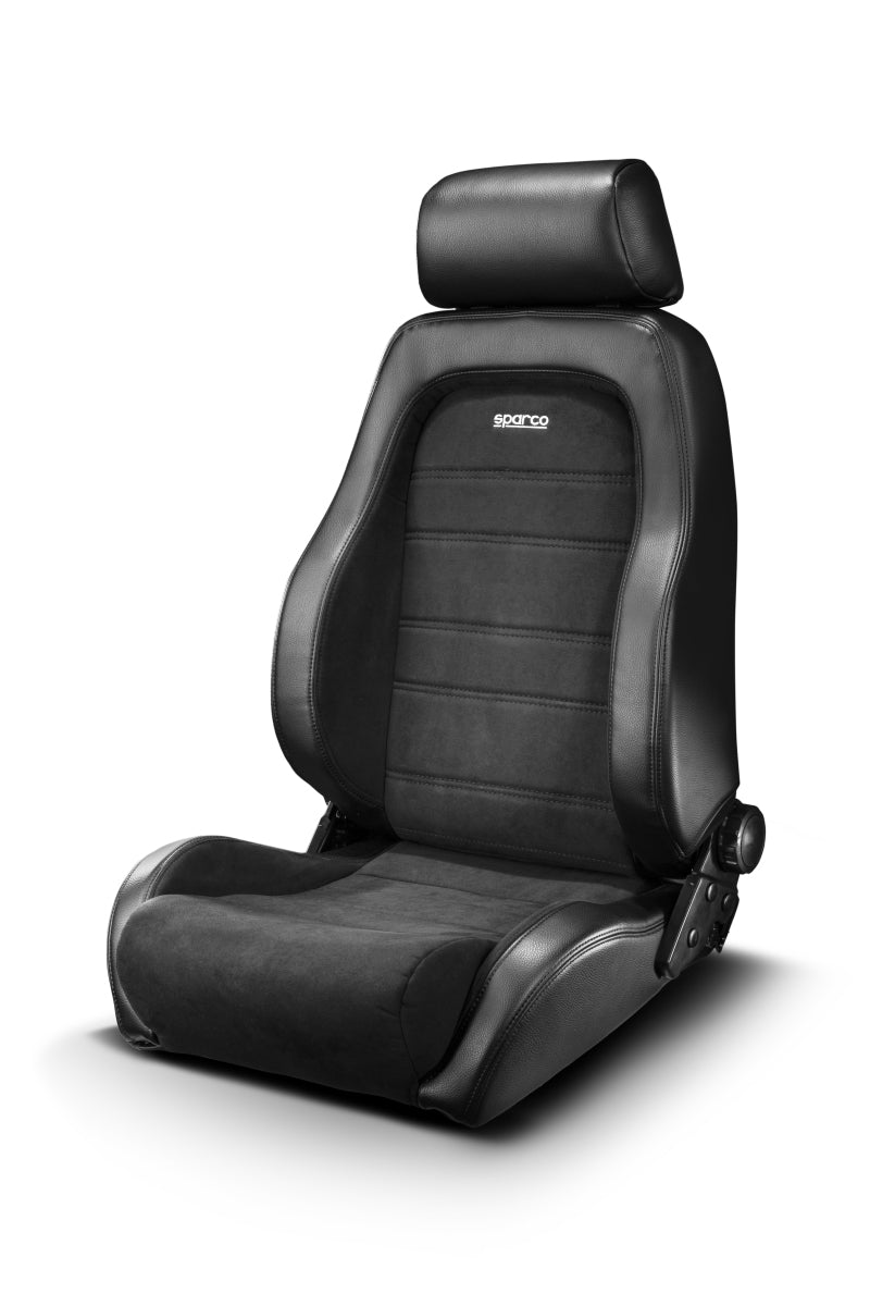 SPARCO 009012NR GT Reclinable Sport Comfort Seat -Synthetic Leather w/Microsuede