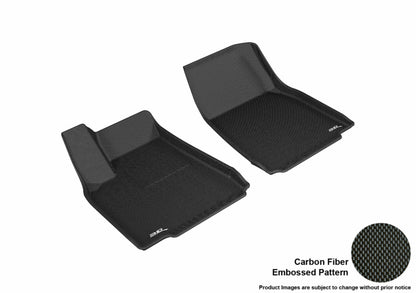 3D MAXpider L1TL00111509 for 16-2020 Tesla Model X Kagu 1st Row Floormats-Black