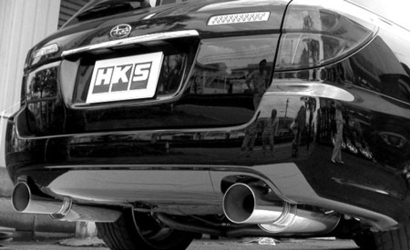 HKS 05-07 31019-AF019 for Subaru Legacy GT Silent Hi-Power Dual Exhaust