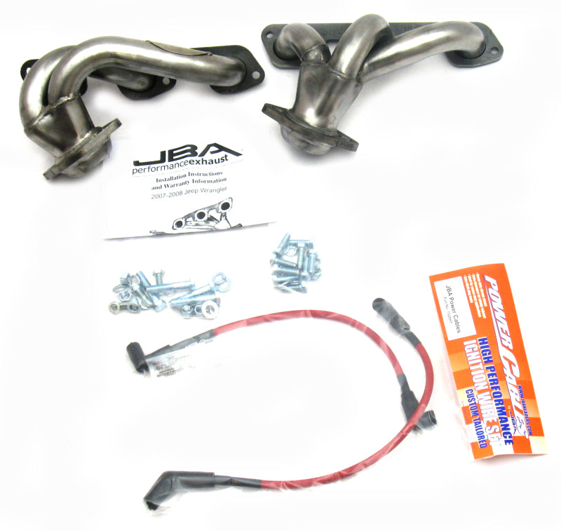 JBA 1528S for 07-11 Jeep 3.8L V6 1-1/2in Primary Raw 409SS Cat4Ward Header