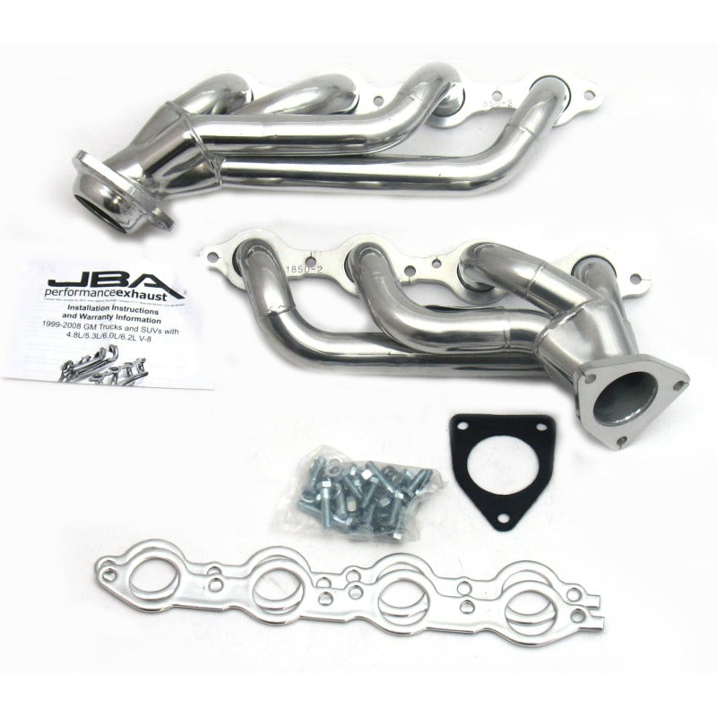 JBA 1850S-2JS for 02-13 GM Truck 4.8L/5.3L LS Silver Ctd Cat4Ward Header