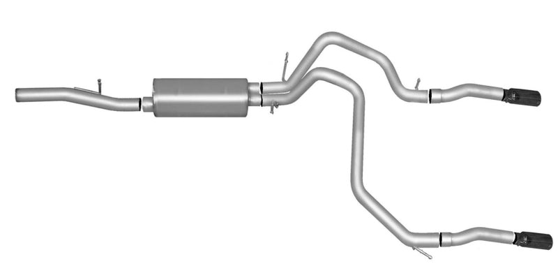 Gibson 10-19 65669 for Chevrolet Tahoe LS 5.3L 2.25in Cat-Back Dual Split Exhaust-Stainless