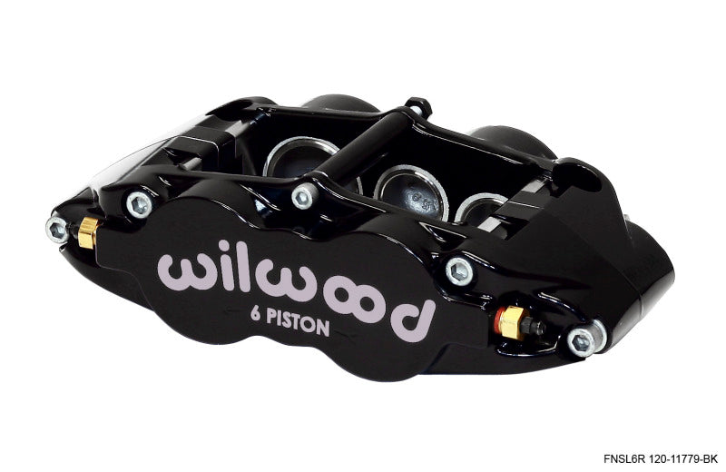 Wilwood 120-11779-BK Caliper- Superlite 6R-LH 1.62/1.12/1.12in Pistons 1.25in