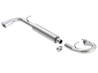 Borla 11813 2.25&quot; Stainless Axle Back Exhaust System for 11-16 Scion tC 2.5L L4