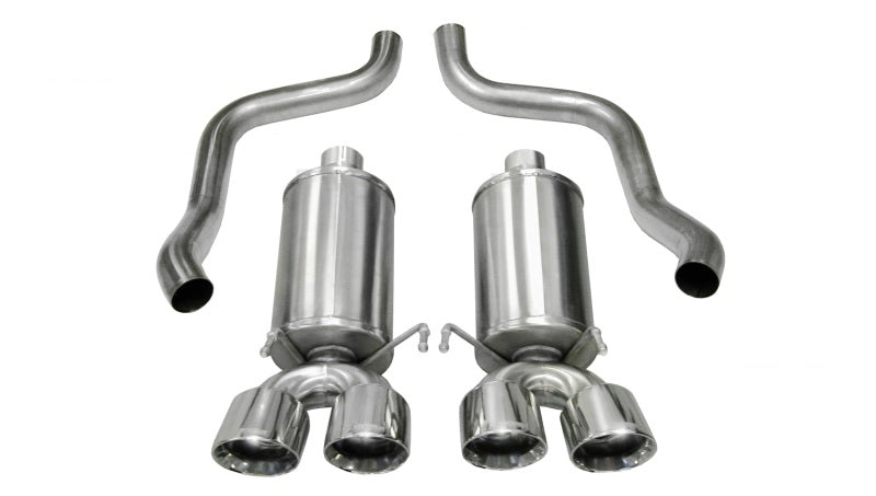 CORSA 14164 2.5in Xtreme Axle-Back Exhaust System Polish for 06-13 Corvette V8