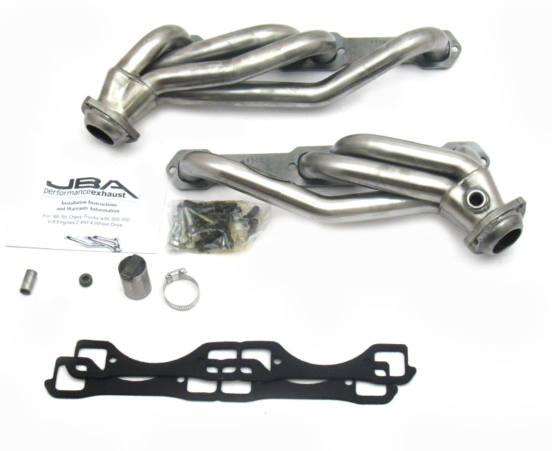 JBA 1830S for 92-95 Chevy Blazer 5.0L/5.7L W/o A.I.R. 1-1/2in Primary Raw 409SS