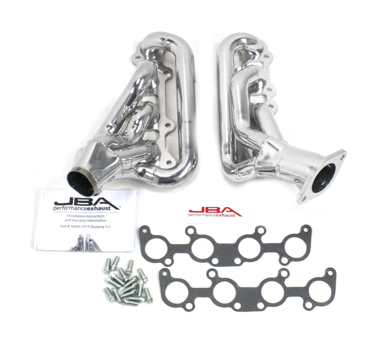 JBA 1689SJS for 15-20 Ford Mustang 5.0L 1-3/4&quot; Stainless Silver Ceramic Shorty