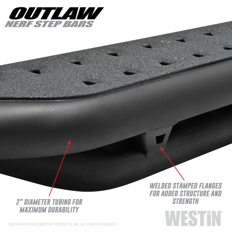 Westin 05-19 58-52775 for Toyota Tacoma Double Cab Outlaw Nerf Step Bars