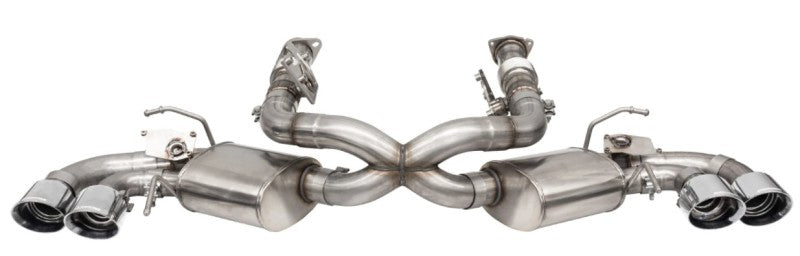 CORSA 21100 3in Variable Sound NPP AFM Exhaust System for 20-24 Corvette 6.2L C8