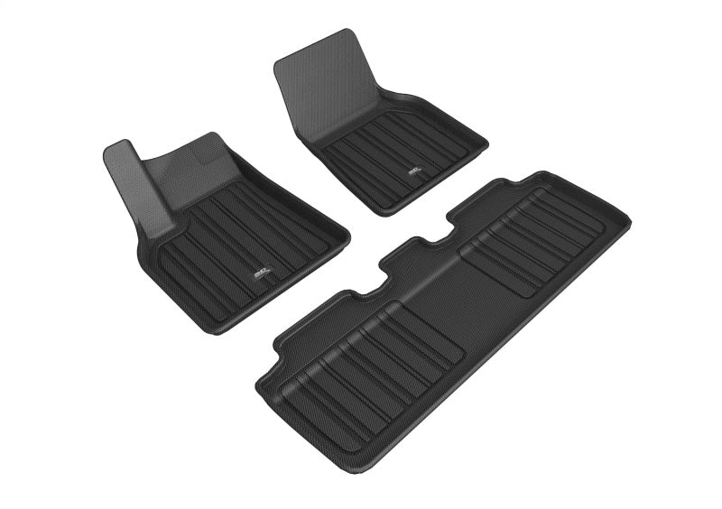 3D MAXpider E1TL02701809 for 20-21 Tesla Model Y Elitect 1st &amp; 2nd Row Floormats