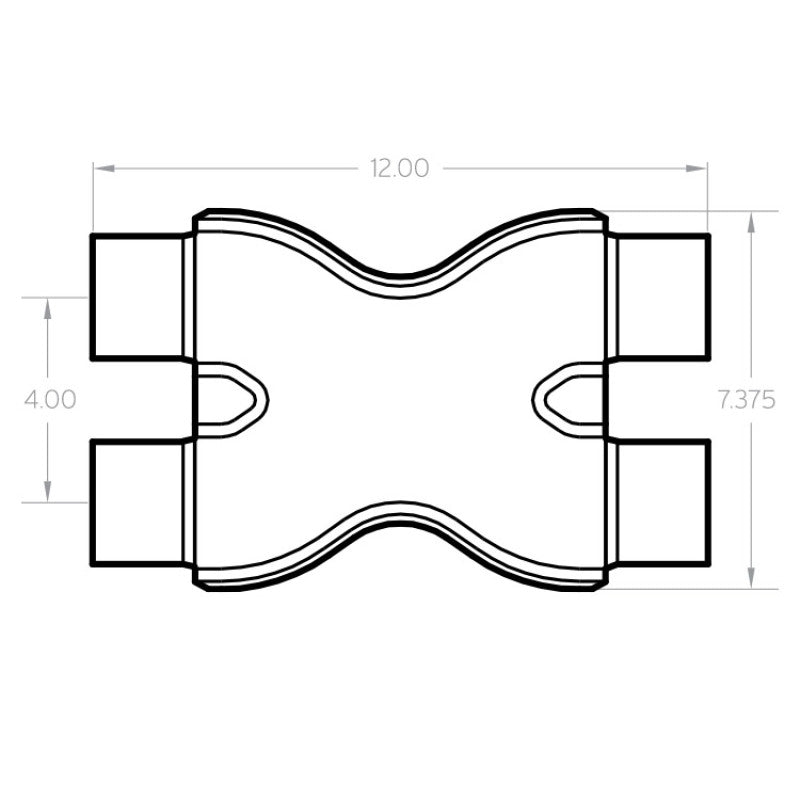 Magnaflow 10790 for Smooth Trans X 2.25/2.25 X 12 SS