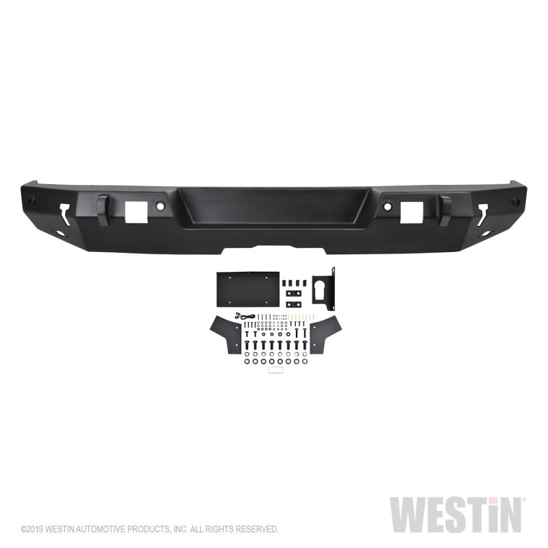 Westin 18-19 59-82045 for Jeep Wrangler JL WJ2 Rear Bumper w/ Sensors (Excl. Wrangler JK)-Textu 42560