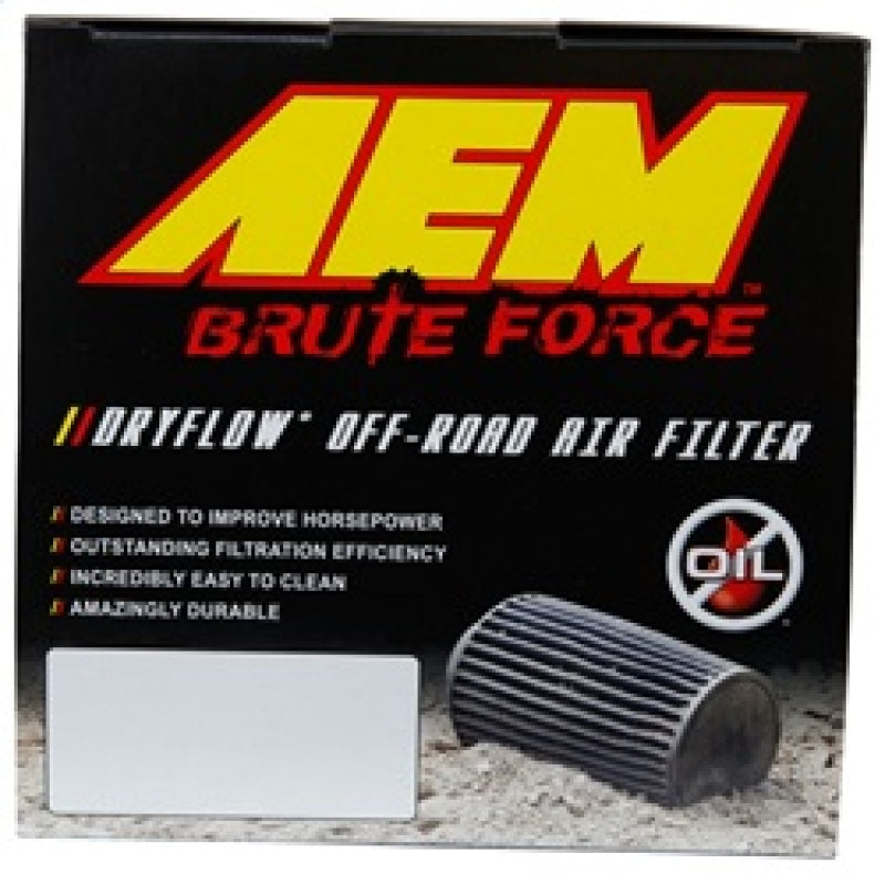 AEM 21-2110BF for Dryflow 3.25in. X 5in. Round Tapered Air Filter