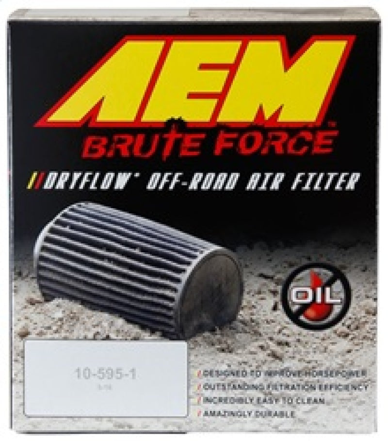 AEM 21-2110BF for Dryflow 3.25in. X 5in. Round Tapered Air Filter