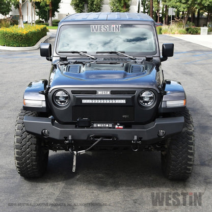 Westin 18-20 59-80105 for Jeep Wrangler JL WJ2 Full Width Front Bumper-Textured Black