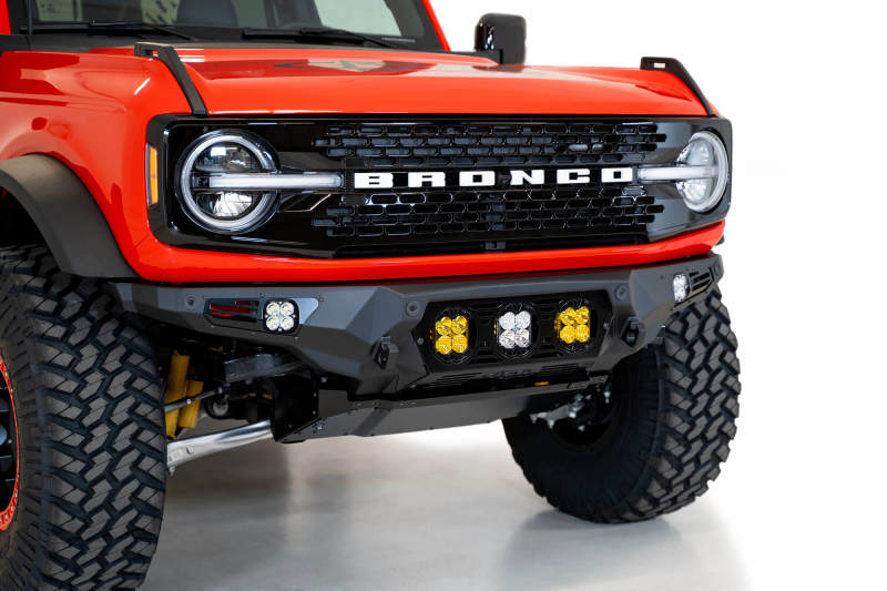 Addictive Desert F230194120103 for Designs 21-22 Ford Bronco Bomber Front Bumper (w/ 3 Baja Designs