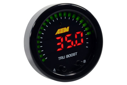 AEM 30-0352 for X-Series Tru-Boost Controller Gauge w/Control Solenoid 80PSIg