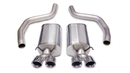 CORSA 14164 3in Sport Axle-Back Exhaust System Polish for 06-13 Corvette 6.2/7.0