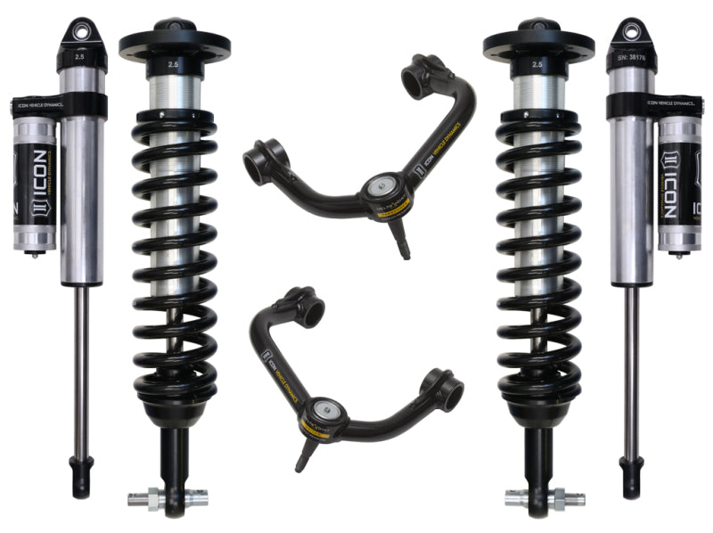 ICON K93093T for 2015+ Ford F-150 2WD 0-3in Stage 3 Suspension System W/tubular